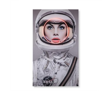 LED Neon Space Girl - Red